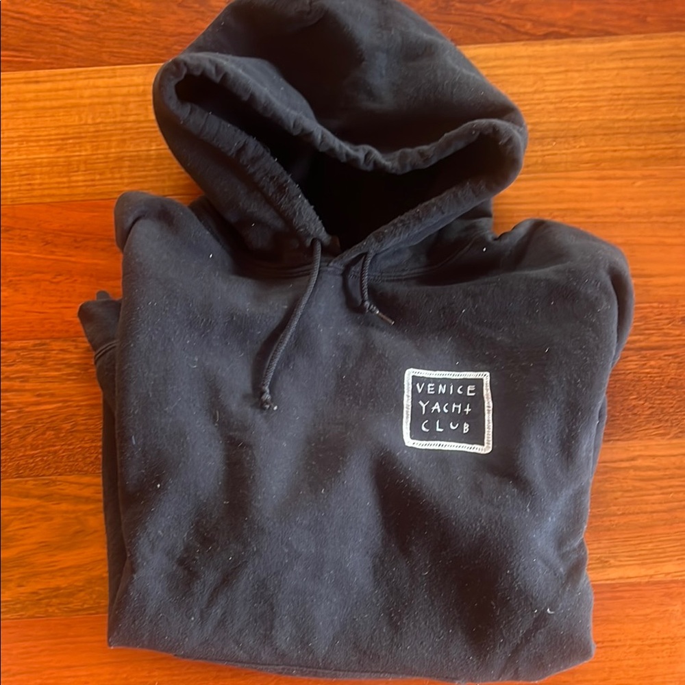 Venice Yacht Club Black Pullover Hoodie